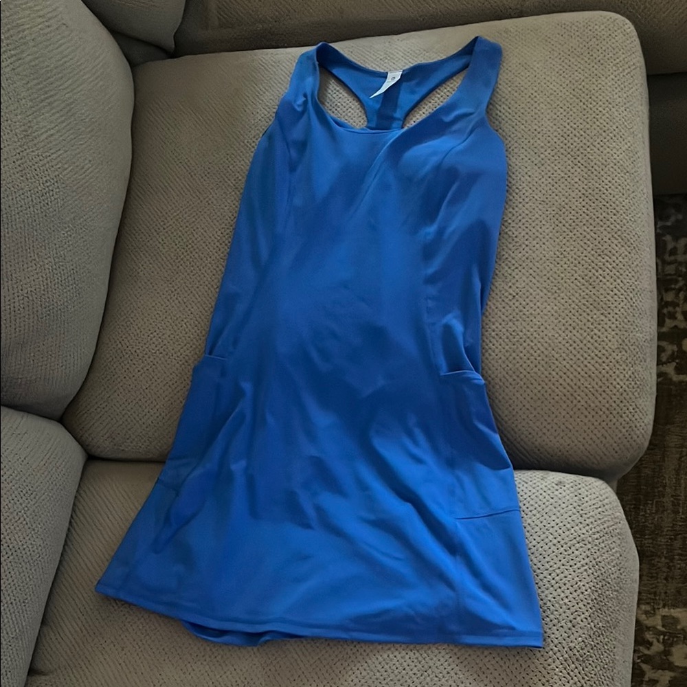 90 Degree By Reflex Vibrant Blue Racerback Dress